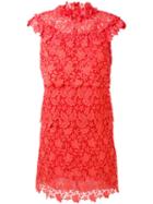 Giamba Layered Lace Dress, Women's, Size: 44, Red, Cotton/viscose/polyester