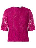 Martha Medeiros Lace Blouse - Pink