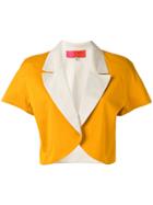 Emanuel Ungaro Vintage Colour Block Bolero Jacket - Yellow & Orange
