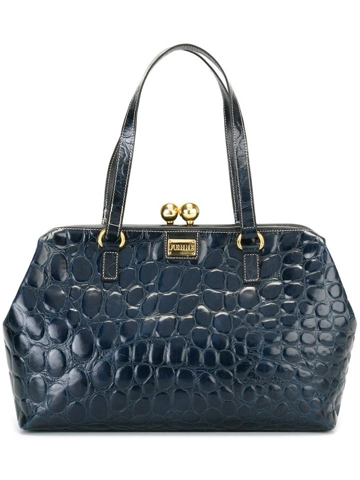 Gianfranco Ferre Vintage Embossed Tote