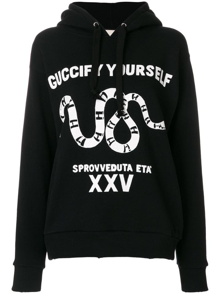 Gucci Guccify Yourself Print Sweatshirt - Black