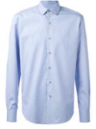 Lanvin Classic Trim Collar Shirt, Men's, Size: 43, Blue, Cotton