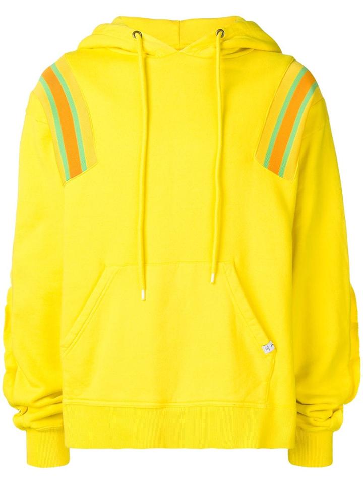 Facetasm Oversized Stripe Hoodie - Yellow