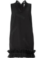 Christopher Kane 'hotfix' Mini Dress, Women's, Size: 42, Black, Acetate/viscose