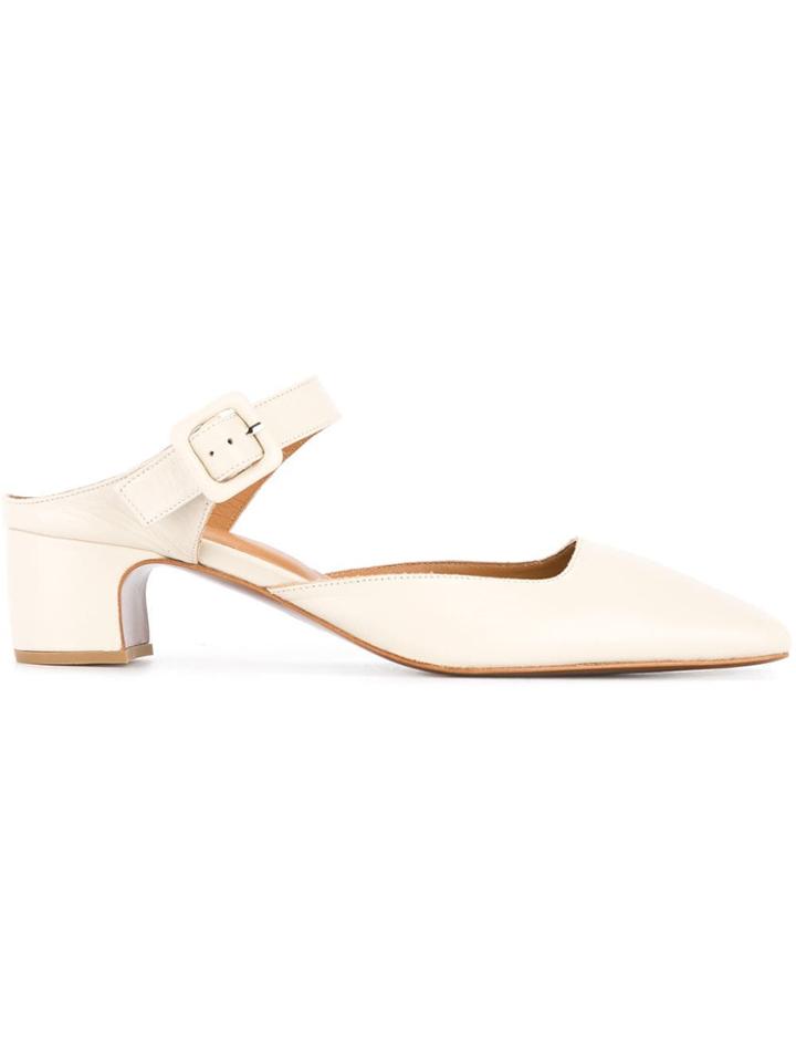 By Far Mira Mules - White