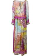 Etro Printed Long Dress, Women's, Size: 40, Silk