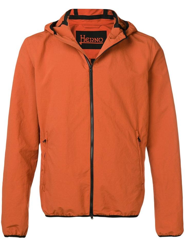 Herno Hooded Lightweight Jacket - Orange