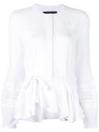 Talbot Runhof - Macau Top - Women - Polyamide/polyester/spandex/elastane - 32, White, Polyamide/polyester/spandex/elastane