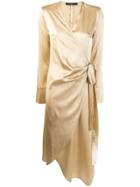 Federica Tosi Wrap Dress - Gold