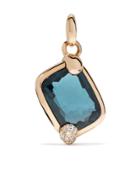 Pomellato 18kt Rose Gold Ritratto Topaz & Diamond Pendant - Mb708pb7tl
