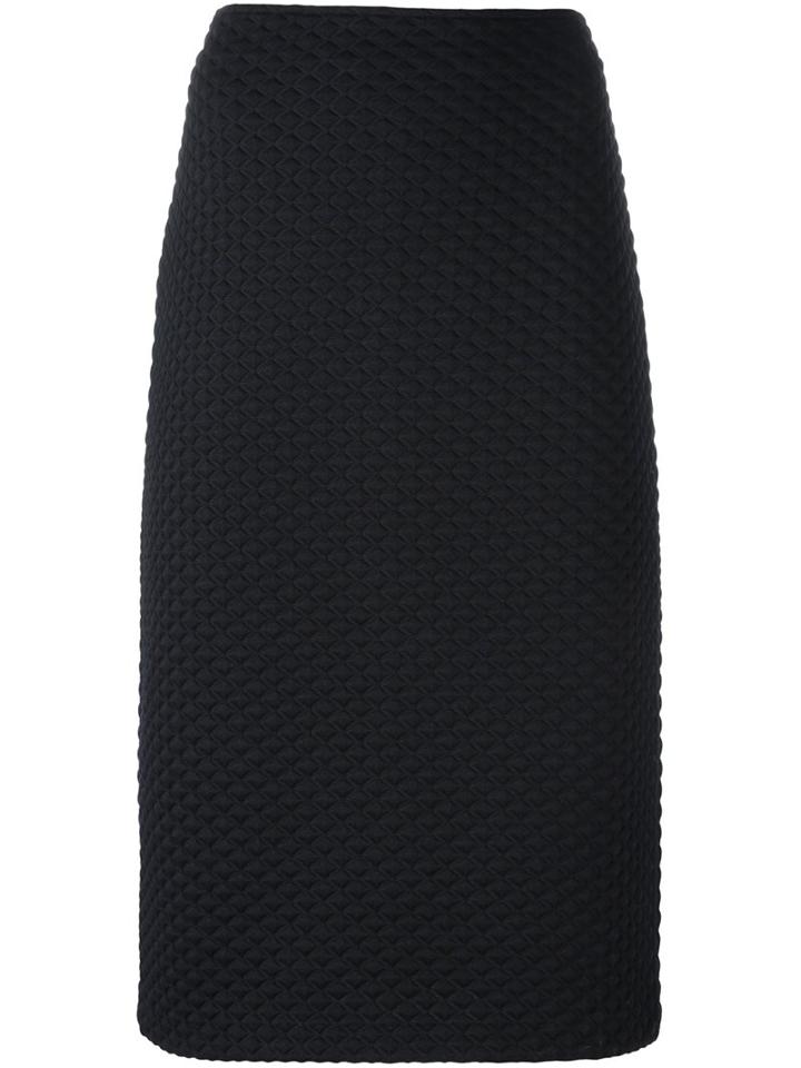 Armani Collezioni Textured Straight Skirt