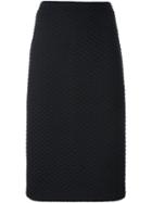 Armani Collezioni Textured Straight Skirt