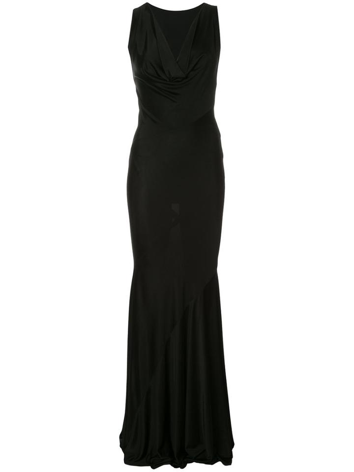 Alexandre Vauthier - Plunge Gown - Women - Viscose - 38, Black, Viscose