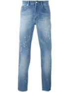 Givenchy Distressed Slim Fit Jeans, Men's, Size: 32, Blue, Cotton