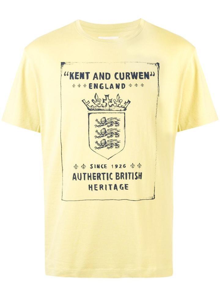 Kent & Curwen England Print T-shirt - Yellow