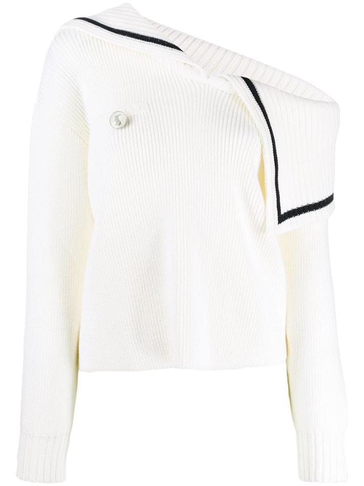Monse Off-the-shoulder Jumper - White