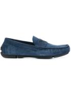 Emporio Armani Logo Loafers - Blue