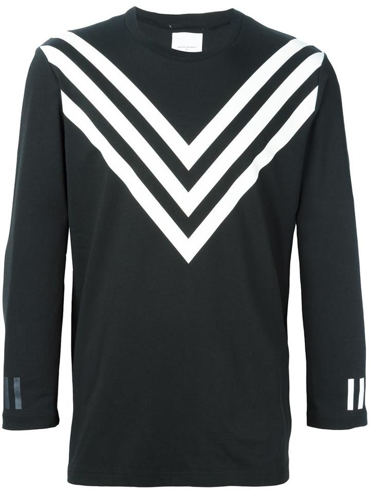 Adidas Originals Adidas Originals X White Mountaineering Raglan Top, Men's, Size: Medium, Black, Cotton/polyester