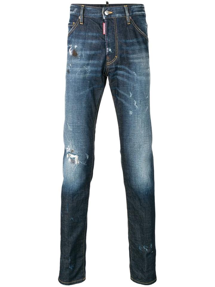 Dsquared2 Twins Faded Jeans - Blue