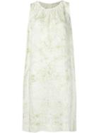 Dosa Granite Print Halterneck Dress, Women's, Size: 1, Green, Silk