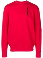 Polythene* Optics Logo Print Sweatshirt - Red