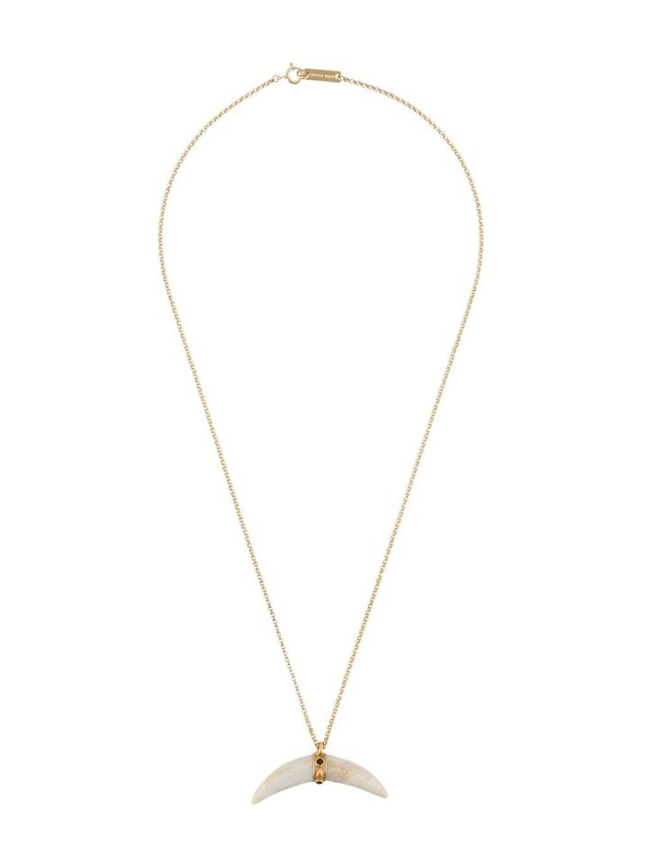 Isabel Marant Embellished Cap Horn Necklace - Gold