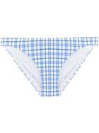 Tory Burch Plaid Bikini Bottom - Blue