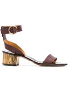 Chloé Qassie Block-heel Sandals - Brown