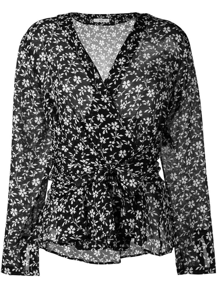 Etro - Floral Print Blouse - Women - Silk - 44, Black, Silk