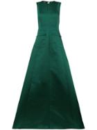 Rochas Flared Evening Gown - Green