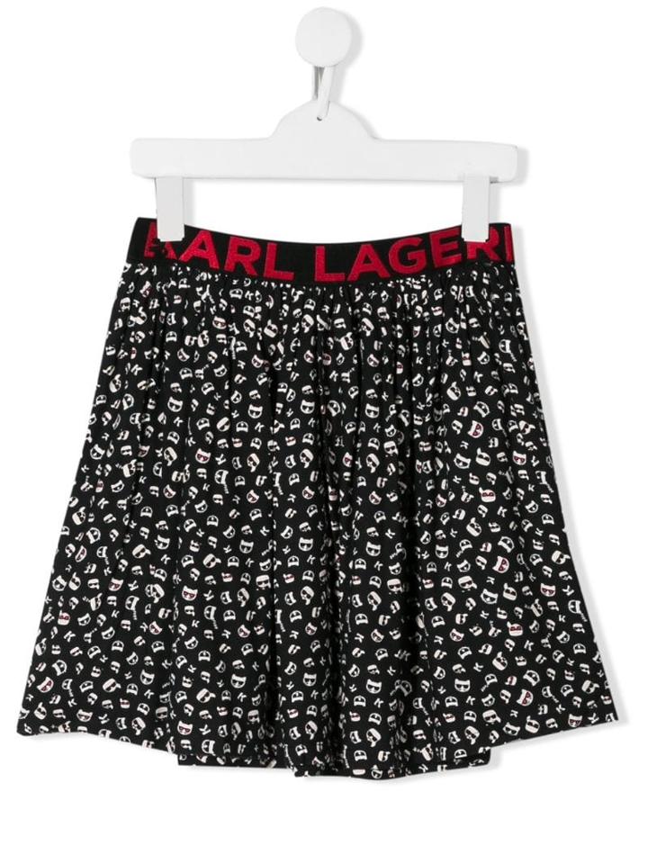 Karl Lagerfeld Kids Teen A-line Skirt - Black