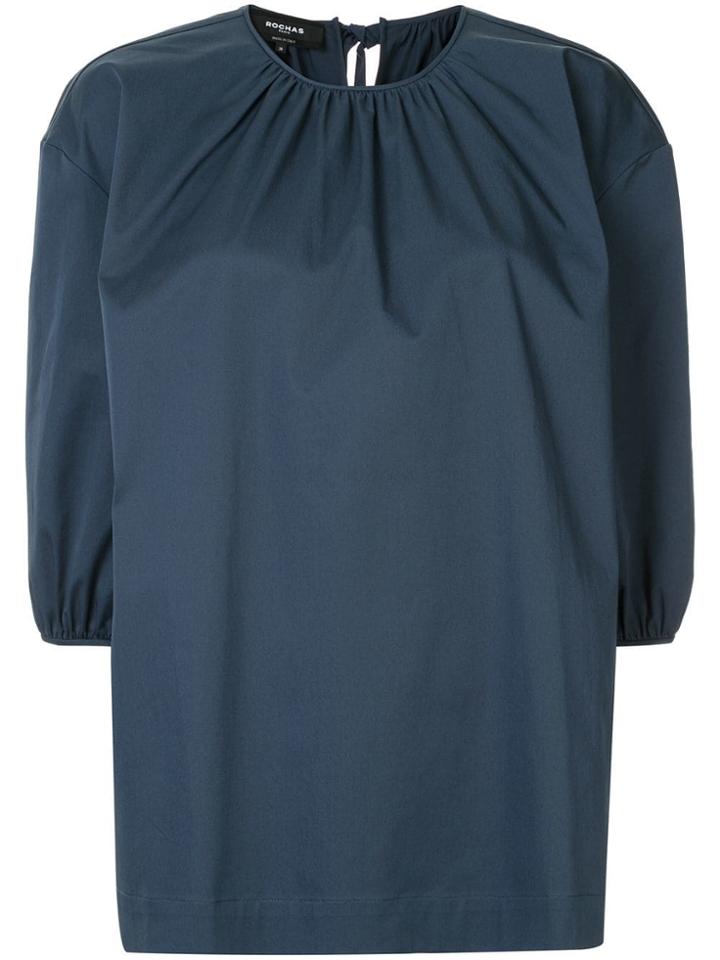 Rochas Puff Blouse - Blue