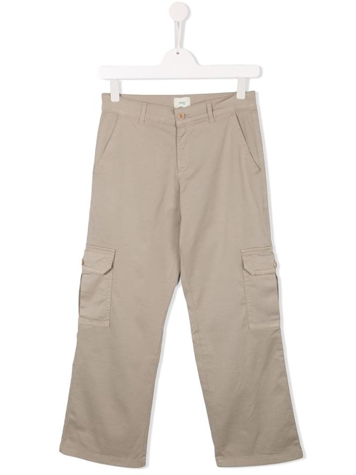 Fendi Kids Teen Chino Trousers - Nude & Neutrals