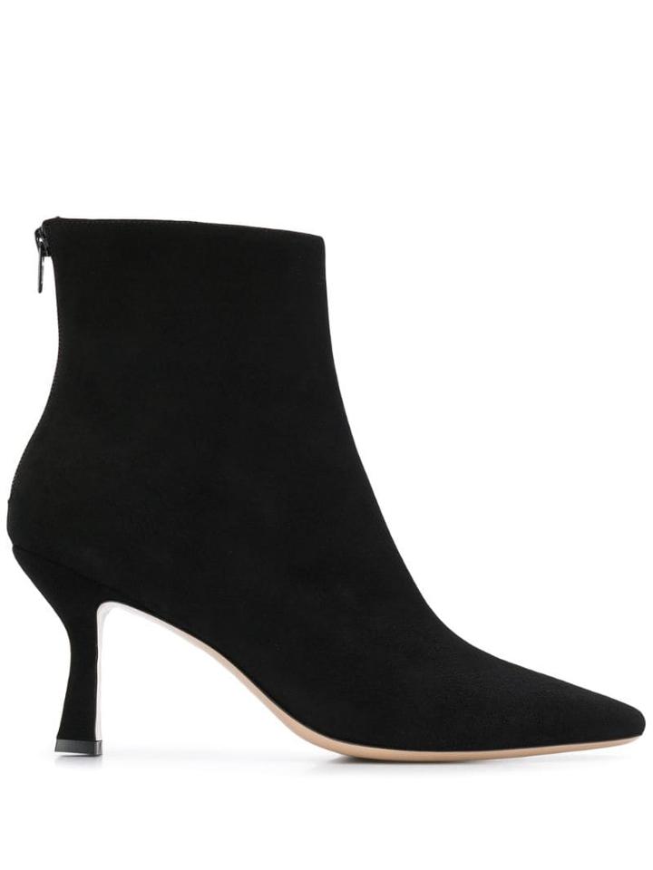 Leqarant Two Tone Ankle Boots - Black