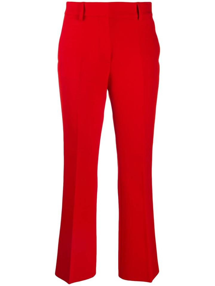 Msgm Mid-rise Flared Trousers