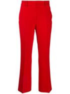 Msgm Mid-rise Flared Trousers