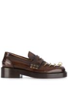 Marni Ring-detail Loafers - Brown