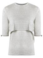 Lilly Sarti Layered Top, Women's, Size: 40, Nude/neutrals, Elastodiene/polyamide/viscose