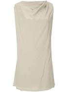 Rick Owens Sleeveless Draped Blouse - Grey