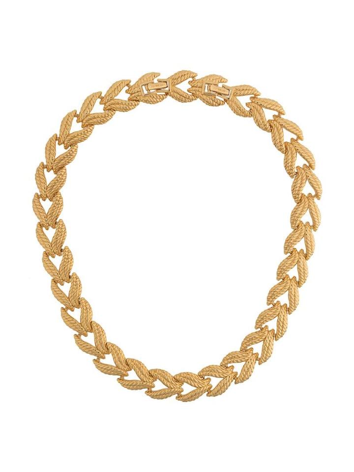 Susan Caplan Vintage D'orlan Textured Chain Collar - Gold