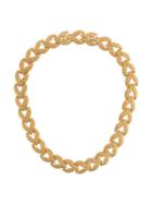 Susan Caplan Vintage D'orlan Textured Chain Collar - Gold
