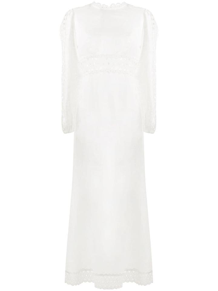 Zimmermann Cut Out Waistband Dress - White