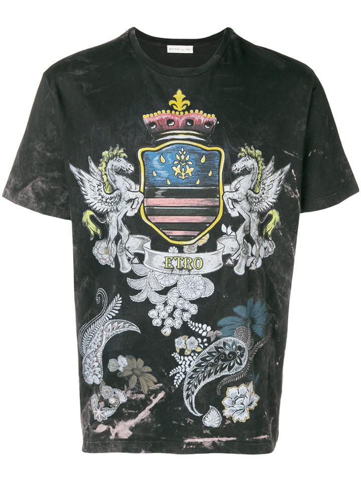 Etro Printed T-shirt - Black