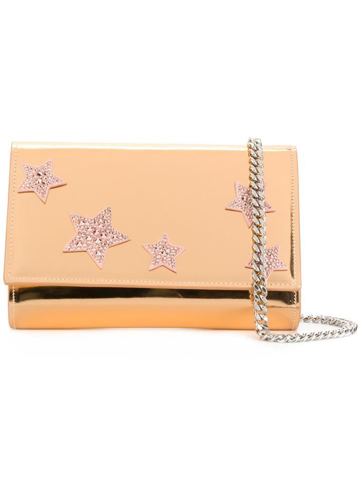 Giuseppe Zanotti Design Star Embellished Clutch - Metallic