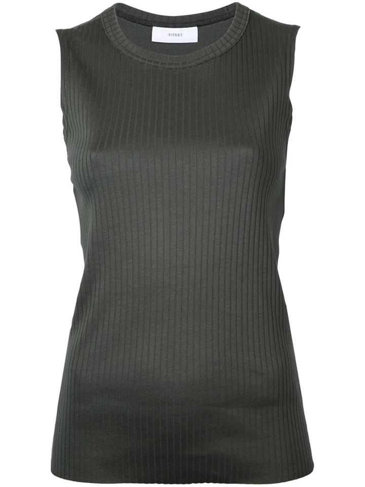 Astraet - Tank Top - Women - Cotton - One Size, Green, Cotton