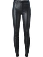 Helmut Lang Skinny Leather Trousers, Women's, Size: 6, Black, Lamb Skin/cotton