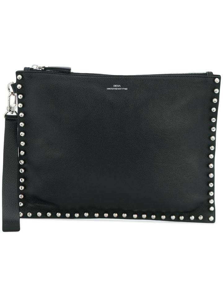 Desa 1972 Studded Clutch Bag - Black