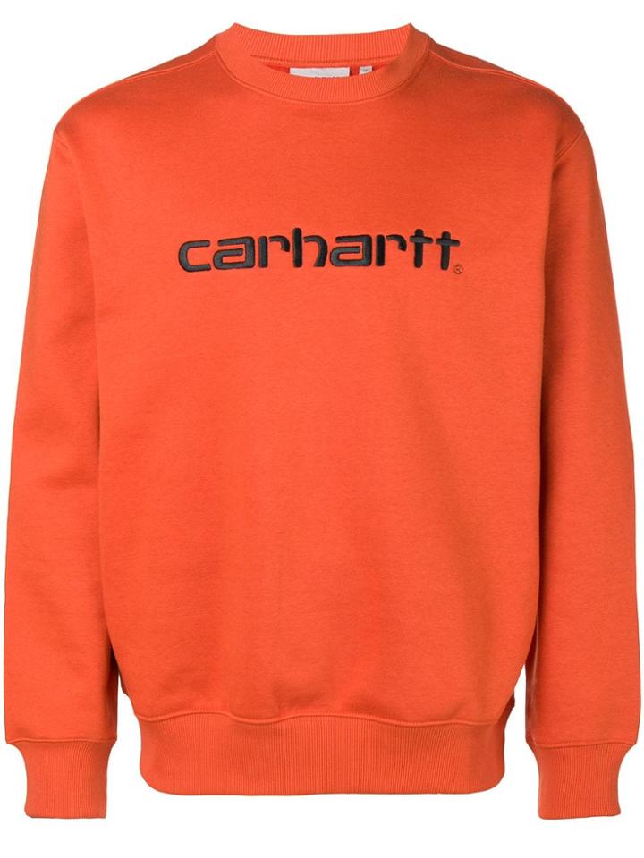 Carhartt Logo Embroidered Sweatshirt - Yellow