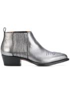 Buttero Western Ankle Boots - Grey