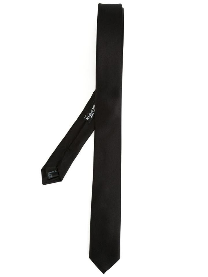 Dolce & Gabbana Classic Slim Tie - Black